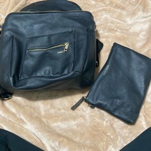 black Fawn Design diaper bag + changing pad bundle